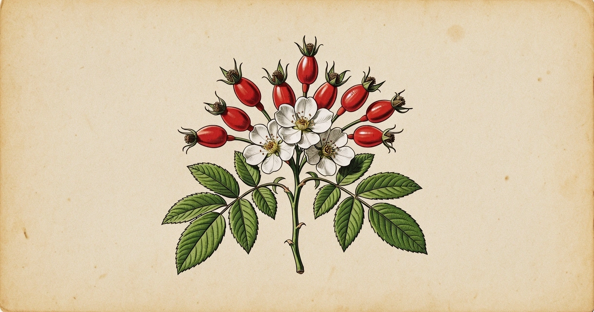 Rosehip Illustration